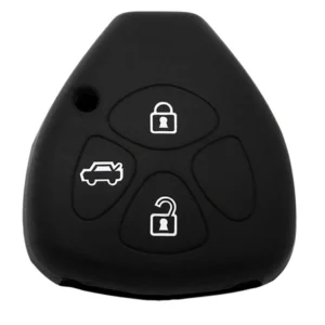 Θήκη κλειδιού για αυτοκίνητα Toyota 3006-01, εύκαμπτη, μαύρη