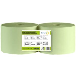 Βιομηχανικο Χαρτι Πρασινο Διφυλλο “VERDE”- 2X3.5Kg  Mopatex