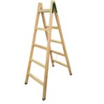 Ξυλινή σκάλα ενισχυμένη 5 σκαλιά 1.75 Ελληνικής κατασκευής LEADER