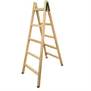 Ξυλινή σκάλα ενισχυμένη 5 σκαλιά 1.75 Ελληνικής κατασκευής LEADER