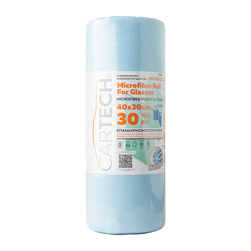 MICROFIBER ΡΟΛΟ ΓΙΑ ΤΖΑΜΙΑ 40Χ30 30ΤΜΧ