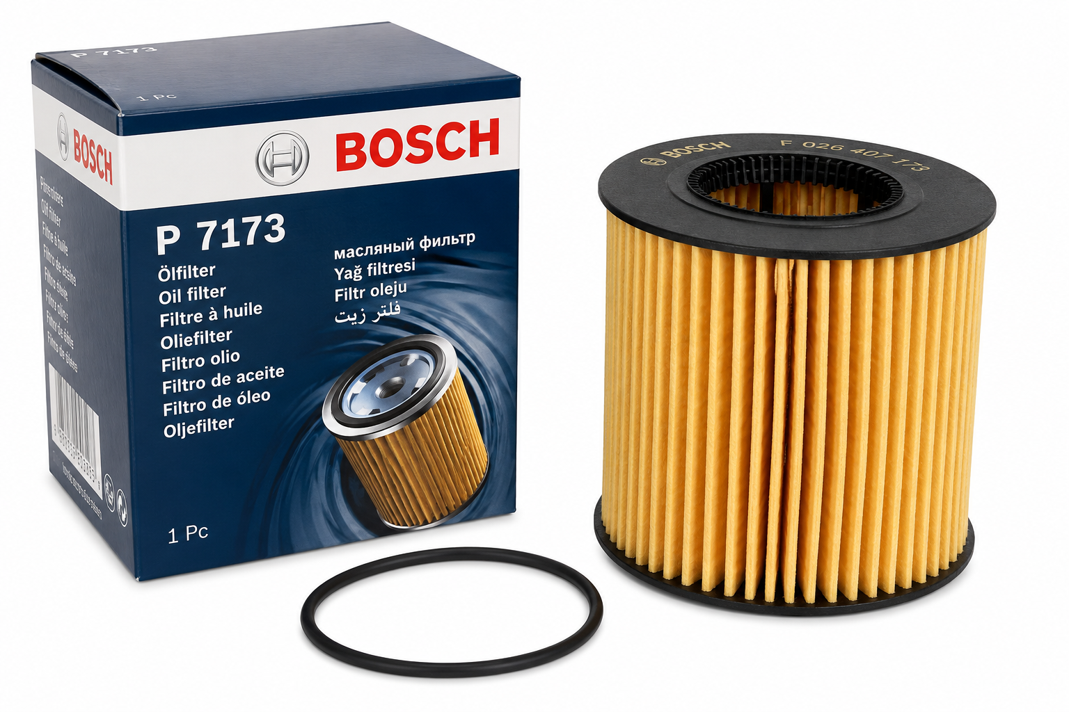 BOSCH F026407173 P7173 Στοιχείο Φίλτρου Λαδιού Υψηλής Απόδοσης Φίλτρο Λίπανσης Κινητήρα