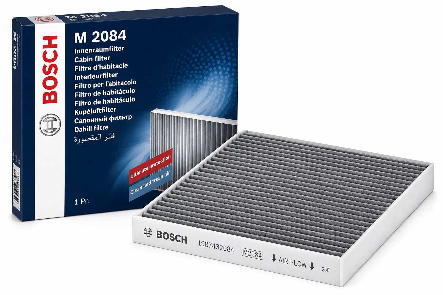 BOSCH 1987432084 (M2084) Φίλτρο Καμπίνας – Υψηλής Απόδοσης για Toyota Corolla & Yaris