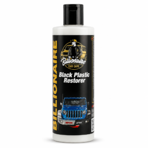 SUMEX Billionaire Black Plastic Restorer Gel Plastic Recovery Restorer and Hydrator for Car Restores the Original Shine 300 ml