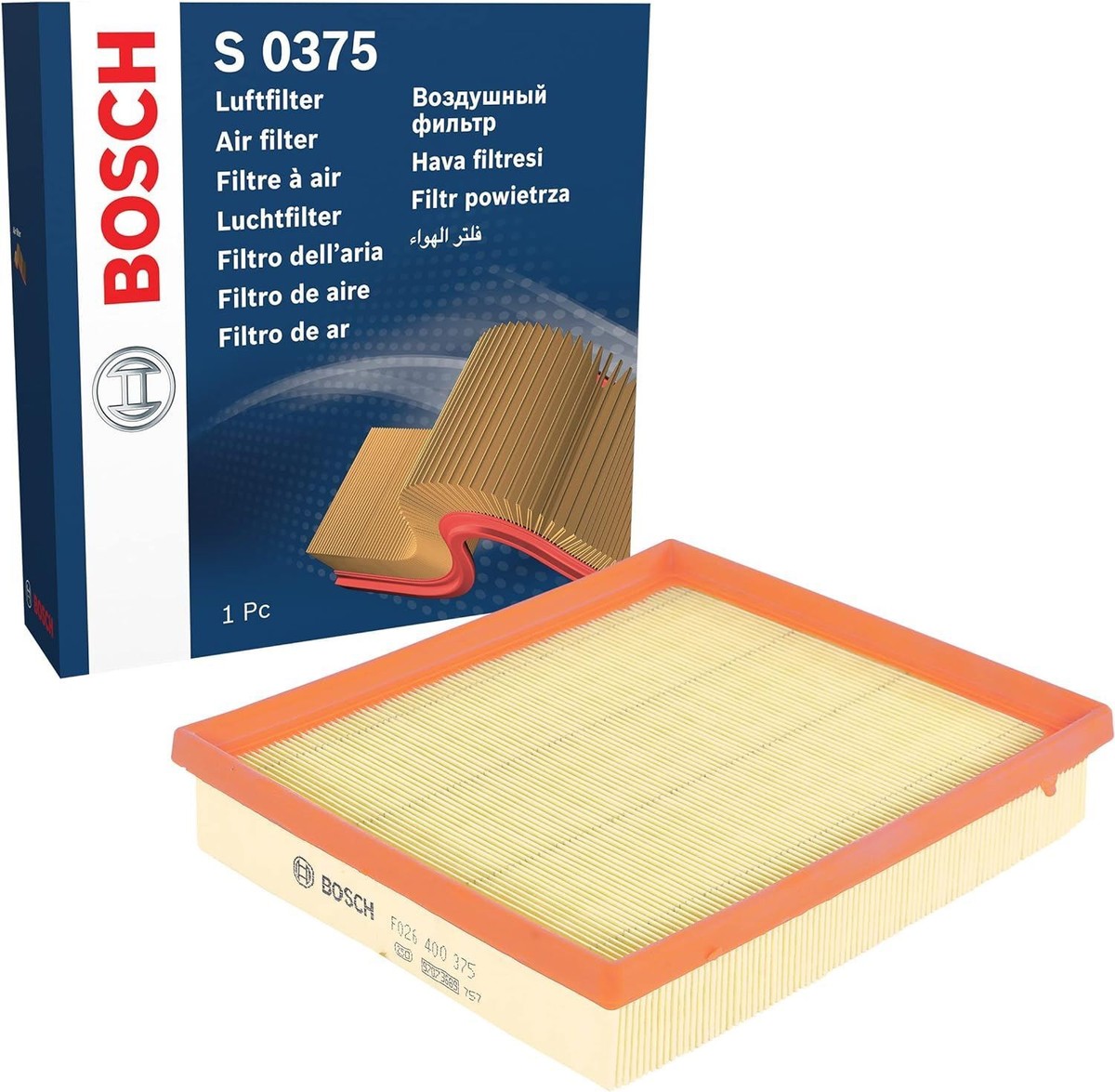 BOSCH F026400375 (S0375) Φίλτρο Αέρα Κινητήρα – Υψηλής Απόδοσης για BMW Σειρά 1, 2, 3 & 4