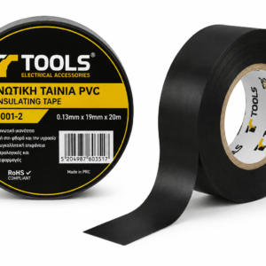 TOOLS LCI017001-2 Μονωτική Ταινία PVC – Υψηλής Αντοχής για Ηλεκτρολογικές & Αυτοκινητιστικές Εφαρμογές