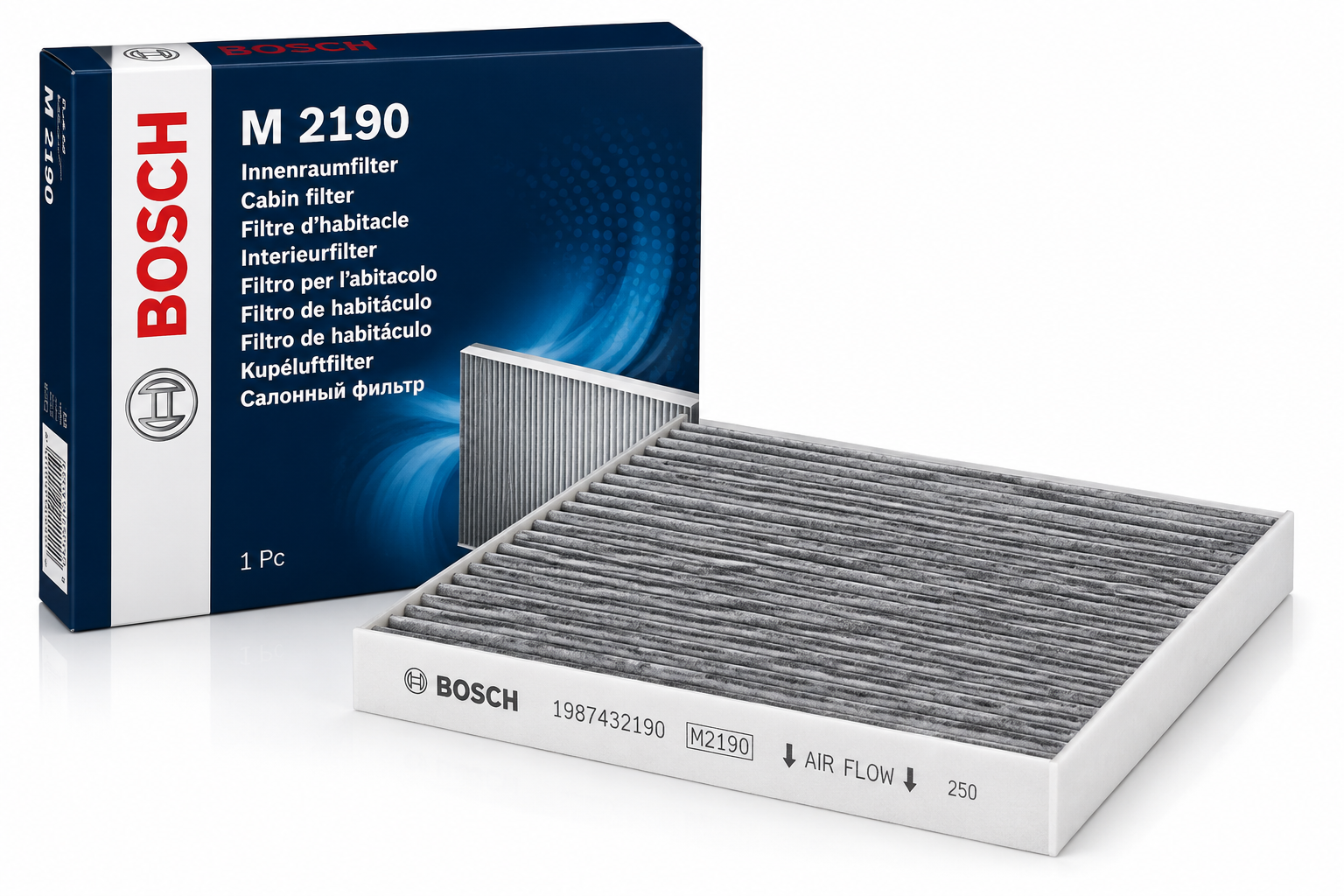 BOSCH 1987432190 M2190 Φίλτρο Καμπίνας – Υψηλής Απόδοσης Φίλτρο Γύρης & Σκόνης