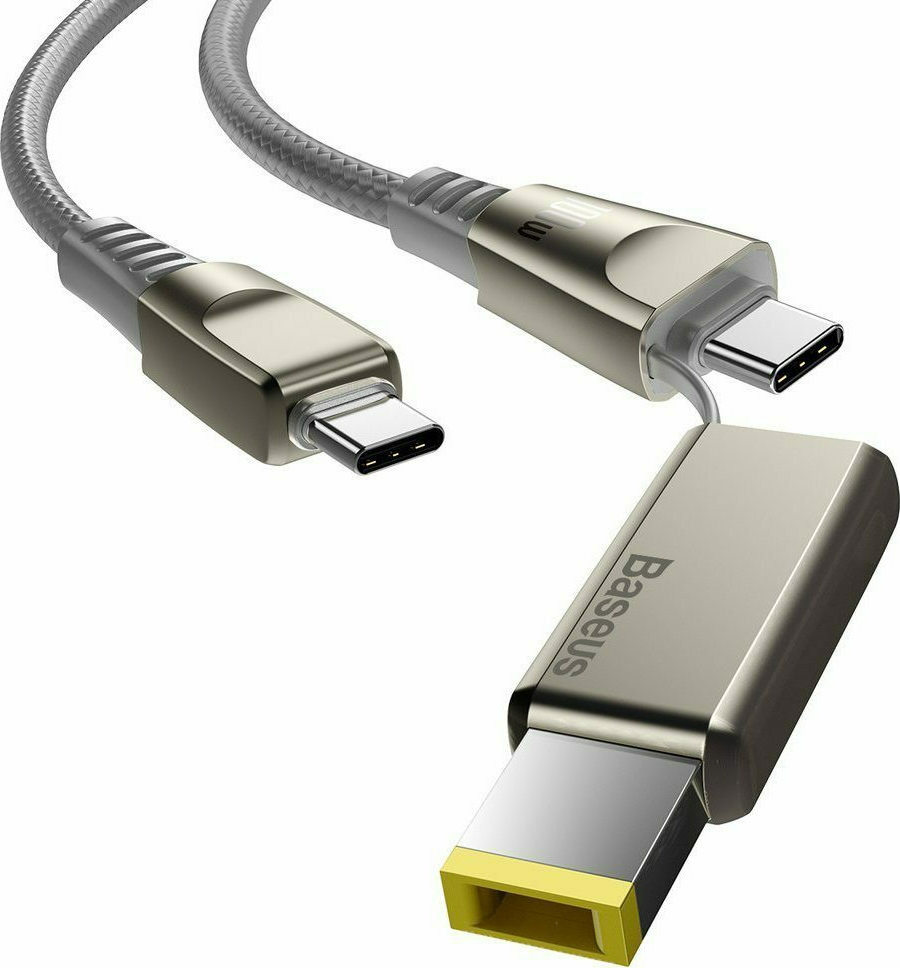 Baseus Flash Series DC Braided USB to Type-C Cable 5A Γκρι 2m (CA1T2-B0G) - Image 3