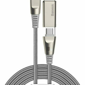 Baseus Flash Series DC Braided USB to Type-C Cable 5A Γκρι 2m (CA1T2-B0G)