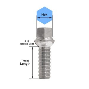 Bolts 14x1.25x39 Μ12 ΜΠΟΥΛΟΝΙΑ ΣΦΑΙΡΙΚΑ