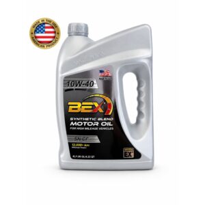 BEX SYN BL 10W-40 HIGH MILEAGE 4L MADE IN USA