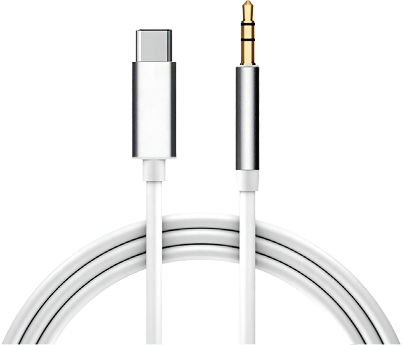 Cartech USB 2.0 Cable USB-C male - 3.5mm Λευκό 29634 - Image 2