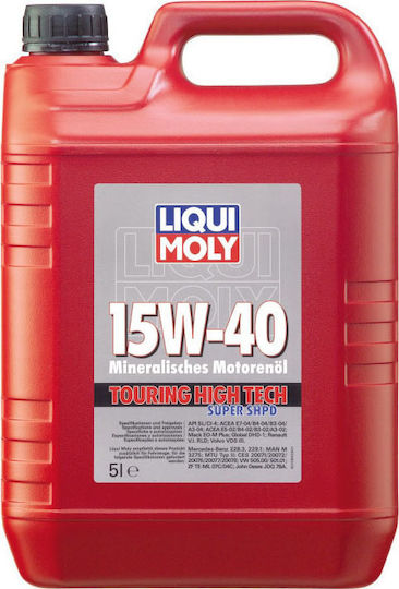 Liqui Moly Touring High Tech Super SHPD Λάδι Αυτοκινήτου 15W-40 5lt 1084